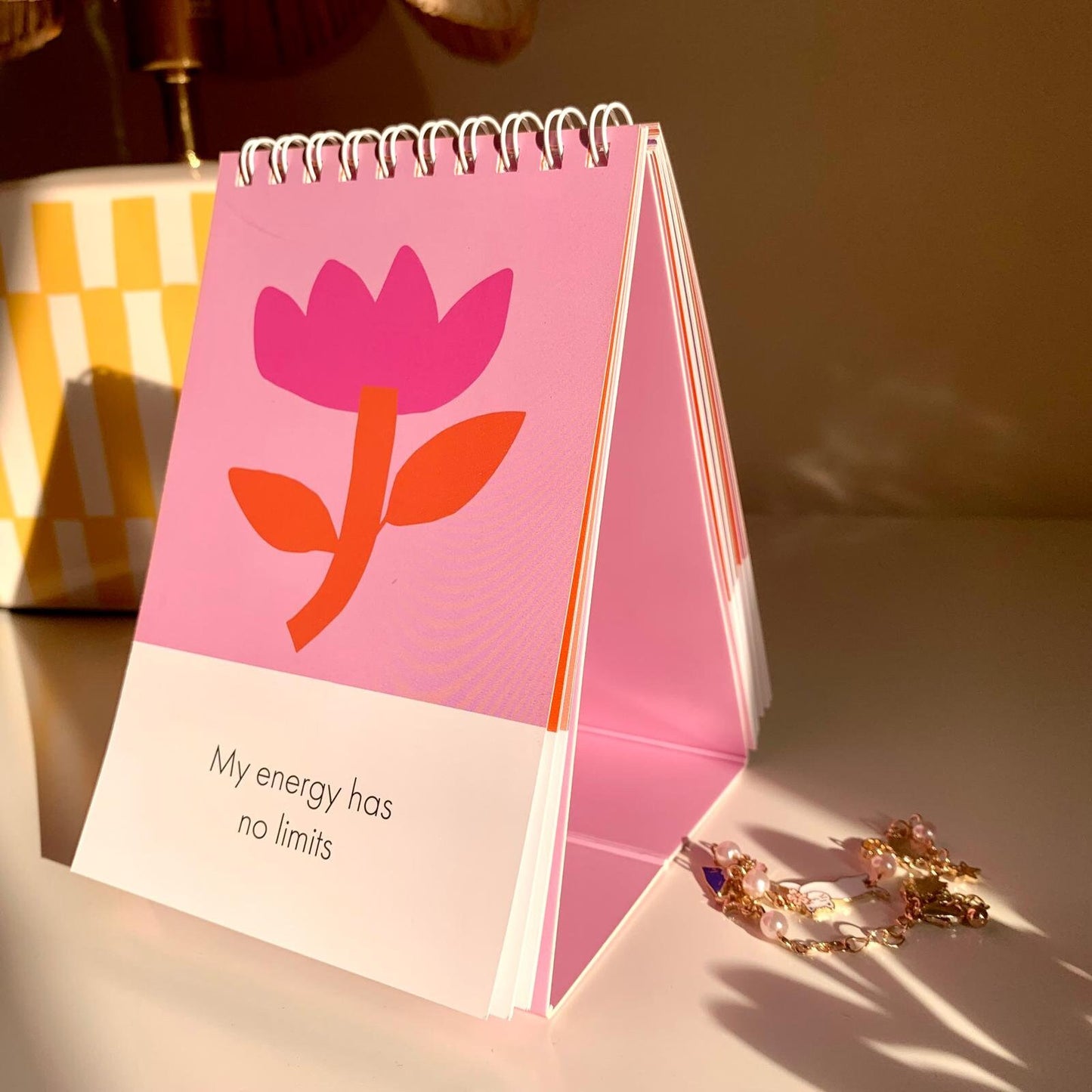 Live Happy Self-care Gift Box,  Includes Glass Vase, Dried Flowers Bouquet, Candle Holder, and Affirmation Calendar in a Luxury Gift Box